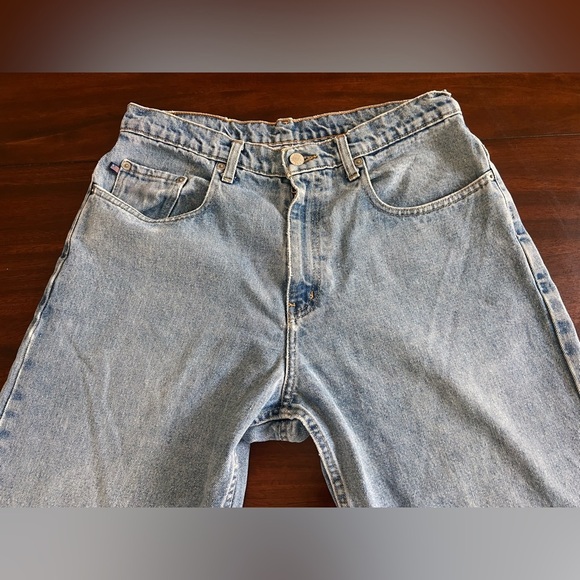 Vintage Polo Jeans Co. 90s Ralph Lauren Denim 32x32 USA Flag Embroidered - Picture 4 of 14